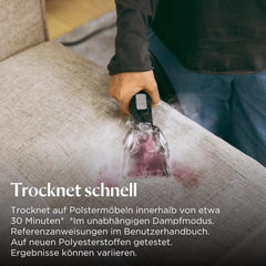 BISSELL SpotClean HydroSteam | Fleckenreiniger für Hartnckige Flecken | Dampft, Schrubbt und Saugt | Mehrflchen-Fleckenentfernung | Schnelltrocknend | Dampfmodus | HydroSteam Technologie | 3689N