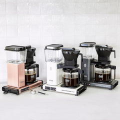 Moccamaster KBG Select, Kaffeemaschine, Retro Kaffeemaschine, Filterkaffee, Off-White, 1.25L