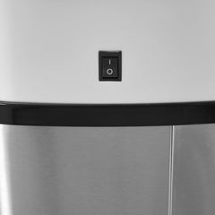 HOMCOM Automatik Mülleimer mit Sensor hygienisch Edelstahl