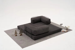 Comfort 3er Sofa - Anthrazit