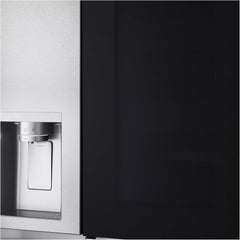 LG GSGV81PYLL Side by Side Kühlschrank, Klasse E, 635 L, Instaview, Kühlschrank mit Gefrierfach, Eis-, Crushed Ice- Wasserspender, Total NoFrost, Smart Inverter Kompressor, Wi-Fi