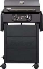 Enders Elektrogrill eCRAVE 2, mit Gussrost, Grillwagen mit viel Stauraum, SIMPLE CLEAN™ Reinigungssystem, 2 leistungsstarke Heizelemente, formstabile Garhaube mit integriertem Thermometer #97116