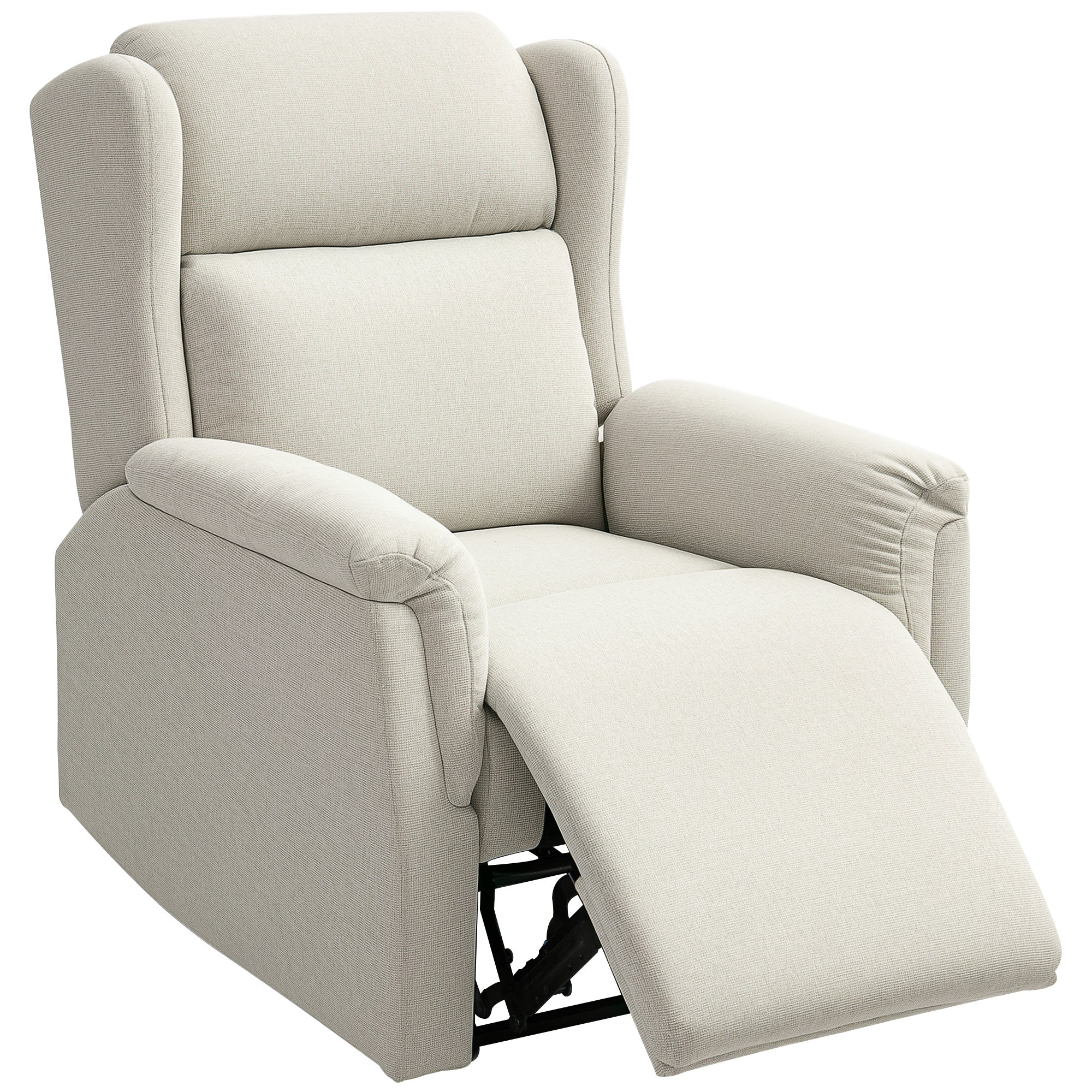 HOMCOM Fernsehsessel Liegesessel 160° verstellbar Taschenfederkern Beige