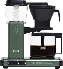 Moccamaster KBG Select, Kaffeemaschine, Retro Kaffeemaschine, Filterkaffee, Off-White, 1.25L