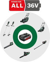Bosch Akku-Laubbläser AdvancedLeafBlower 36V-750 (1x 2.0 Ah Akku, 36 Volt System, zum Entfernen hartnäckiger Blätter auf großen Flächen, geringes Gewicht: 2,8 kg, im Karton)