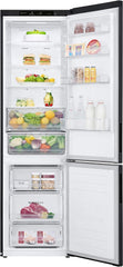 LG GBP62MCNAC Kühl-Gefrierkombi – 384 L, Energieeffizienz A, Total NoFrost, DoorCooling+, niedriger Geräuschpegel, modernes Design in Anthrazit Schwarz, 59,5 x 67,5 x 203 cm