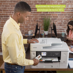 Brother MFC-J6940DW DIN A3 4-in-1 Farbtintenstrahl-Multifunktionsgerät (2 x 250 Blatt Papierkassette, Drucken, scannen, kopieren, faxen), Weiß, Mittel