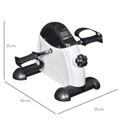HOMCOM Mini Heimtrainer Fitnessbike LCD-Display verstellbarer Widerstand