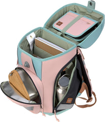 LÄSSIG 7-teiliges Schulranzen Set Kinder/School Set Boxy Unique Schwarz