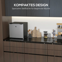 HOMCOM Mini-Gefrierschrank 35 L Silber – kompakt & effizient
