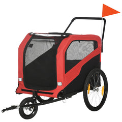 HOMCOM Hundebett 30 kg, rot, robust & bequem für große Hunde