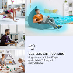 Klarstein Luftkühler mit Wasserkühlung, Leiser 4-in-1 Verdunstungskühler, Luftbefeuchter, Ventilator & Nachtmodus, Mobile Klimageräte Luftkühler 7L, 65W Air Cooler, 330m³/h Kühlender Luftstrom
