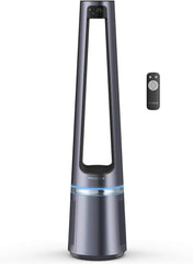 Rowenta QU5062 Eclipse 3in1 Luftreiniger | Heizlüfter | Ventilator | filtert 99,9% der Partikel | für 30 m2 Raumgre | schnelle Heizung bis zu 35°C | automatischer Tag- und Nachtmodus | Schwarz/Grau