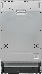 Exquisit Geschirrspüler, Spülmaschine, 45 cm Breite, Teilintegriert, 9 Maßgedecke, 9 Liter, Startzeitvorwahl, ECO-Modus, Geschirrspüler 45 cm, EGSP51009-EB-030E inox