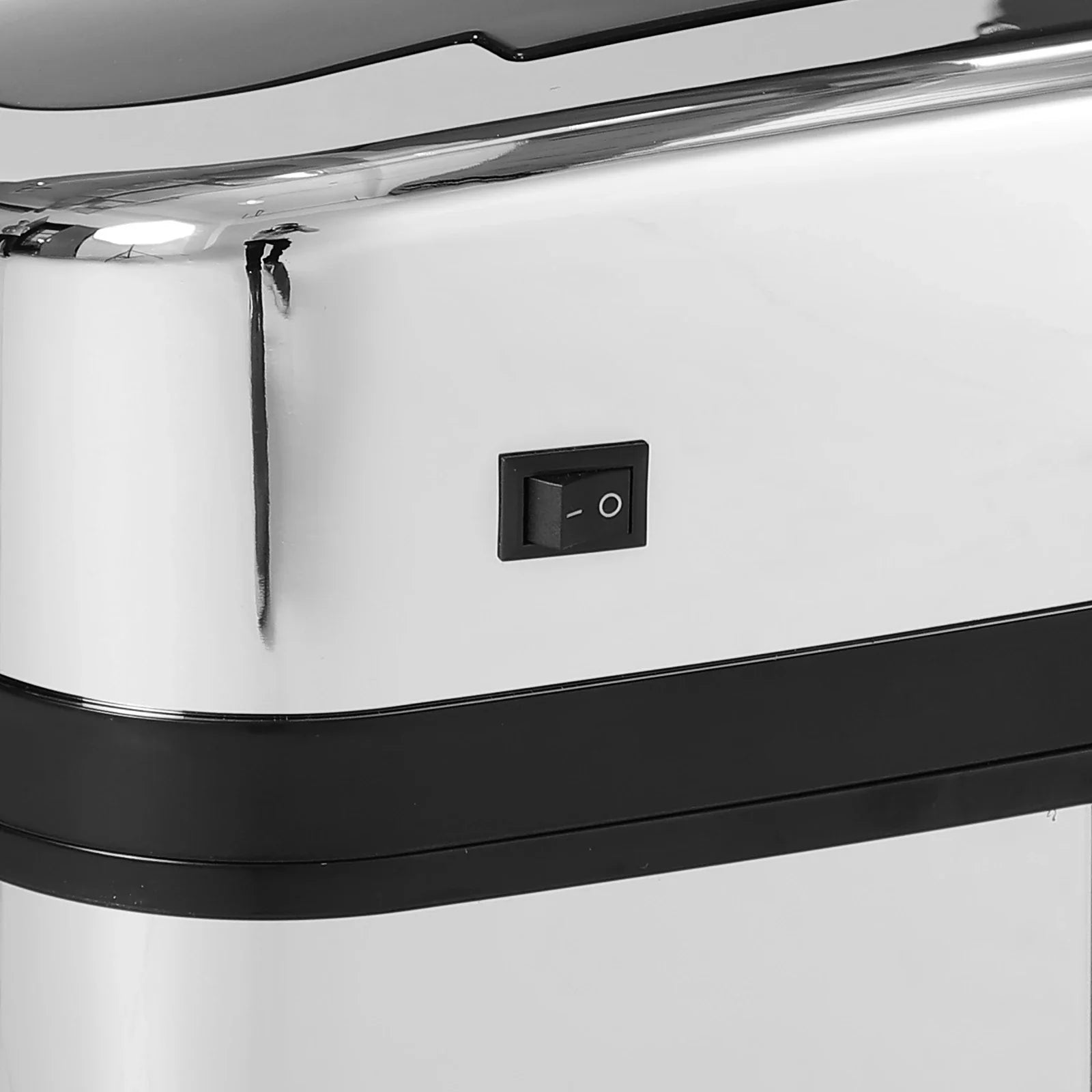 HOMCOM Automatik Mülleimer mit Sensor Edelstahl