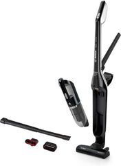 Bosch Akku-Staubsauger Flexxo 2in1 Serie 4 BBH32101, kabelloser Handstaubsauger, beutellos, hohe Saugleistung, Lange Laufzeit, Kurze Ladezeit, Fugendüse, alle Bodenarten, schwarz