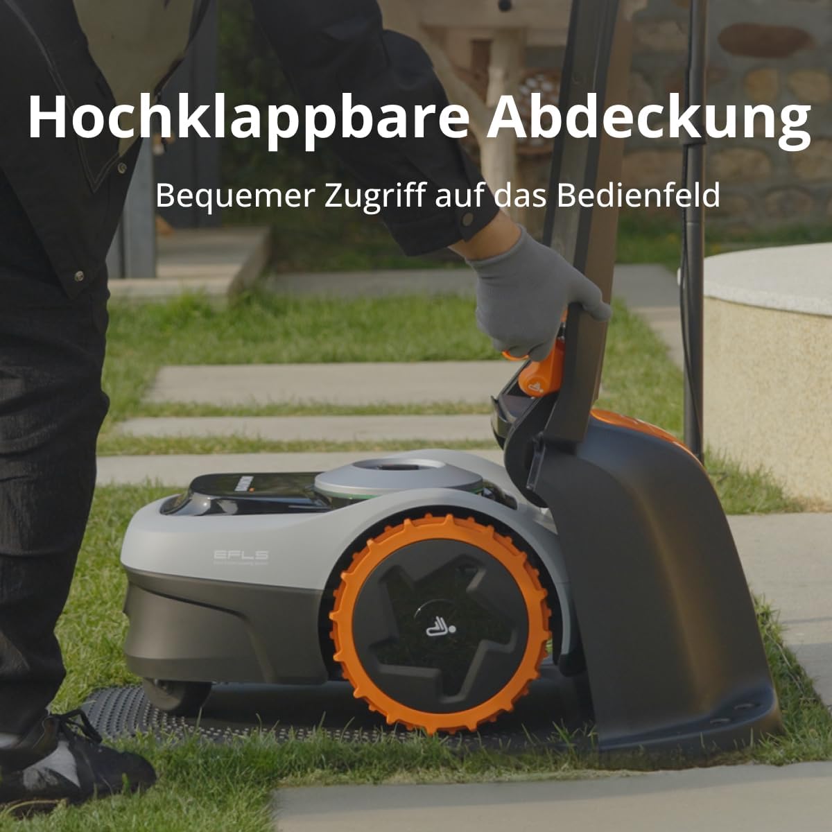 Navimow Garage S, Hochklappbar, Keine Signalblockierung, Schutz vor Sonne und Regen, Zubehör für Mähroboter Navimow i105E, i108E