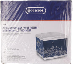 Mobicool MB40, Hybrid, tragbare Kompressor- thermoelektrische-Kühlbox/Gefrierbox, 38 Liter, 12 V und 230 V für Auto, Lkw, Steckdose, Blau