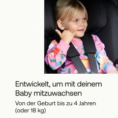 Bugaboo Owl by Nuna Isofix Kindersitz von der Geburt bis 4 Jahre, 0-18 kg. 360 Grad drehbar, Gruppe 0+/1, ultimativer Komfort und Sicherheit, verstärkte Schale und seitlicher Aufprallschutz, Grey
