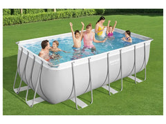 Power Steel™ Frame Pool-Set mit Filterpumpe, ca. L 412 x B 201 x L 122 cm