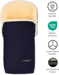 Hofbrucker Lammfell-Fußsack Putzi Kinderwagen, Buggy/Winterfußsack wind- & wasserabweisend/Warmer Fußsack Oberteil abnehmbar/echtes Lammfell/Made in Germany
