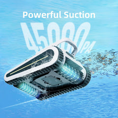 Crab Kabelloser Roboter-Poolsauger, Wandklettern, automatischer Poolreiniger, geeignet für Wände und Böden von 150 m² großen Pools