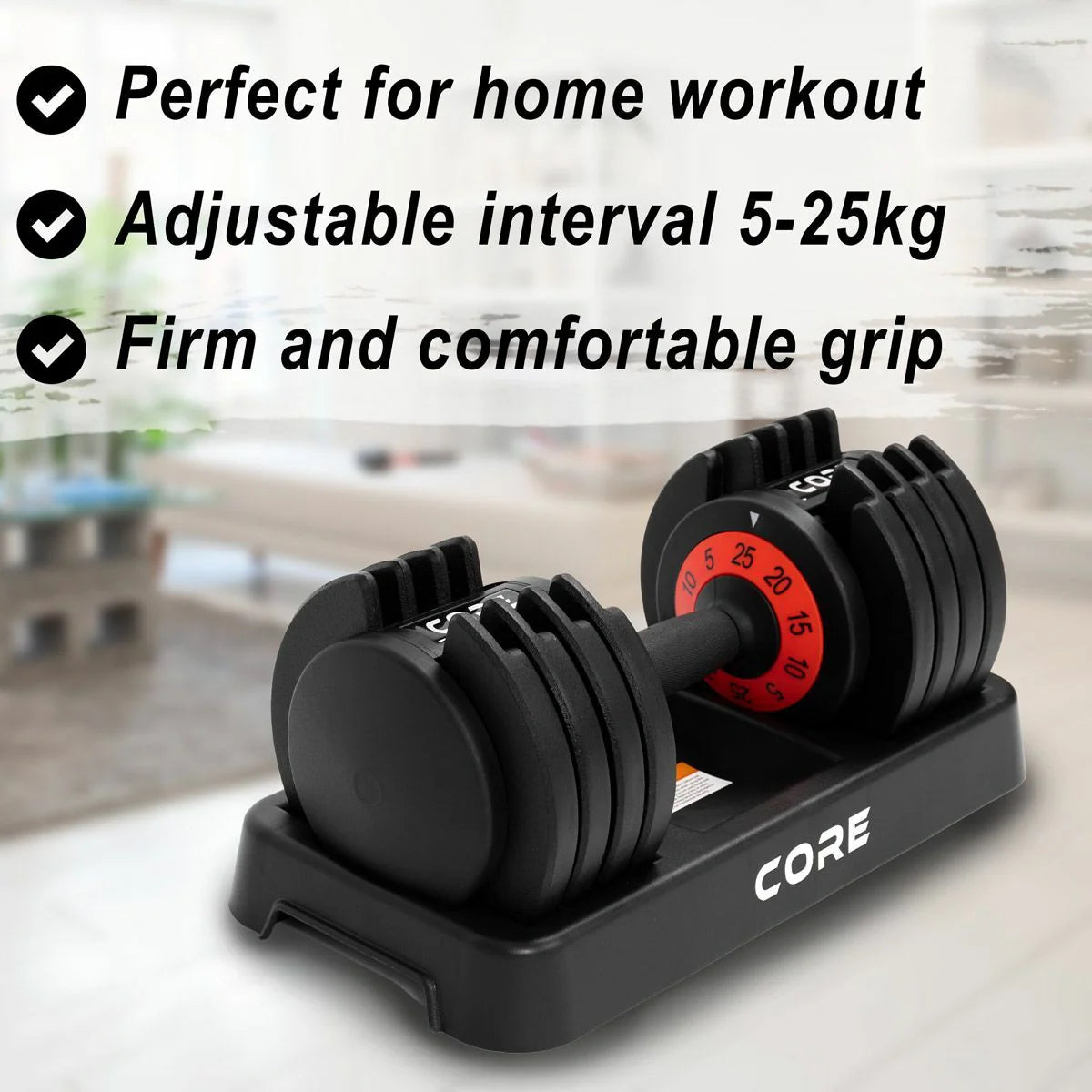 Core 2 x Verstellbare Kurzhantel, 50kg