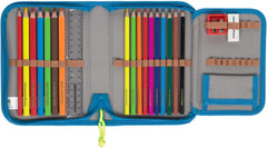 LÄSSIG 7-teiliges Schulranzen Set Kinder/School Set Boxy Unique Schwarz