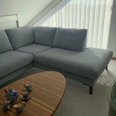 Ausstellungsstück Sits Ecksofa Anja, hellblau, 293 x 221cm, Bezug anbehmbar