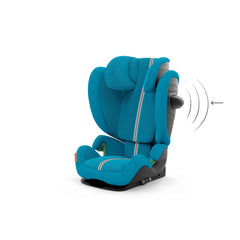 CYBEX Gold Kinder-Autositz Solution G i-Fix, Für Autos mit und ohne ISOFIX, Ab ca. 3 bis 12 Jahre (100 - 150 cm), Ab ca. 15 bis 50 kg, Lava Grey