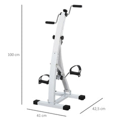 HOMCOM Bewegungstrainer Heimtrainer für Senioren LCD-Display Weiß