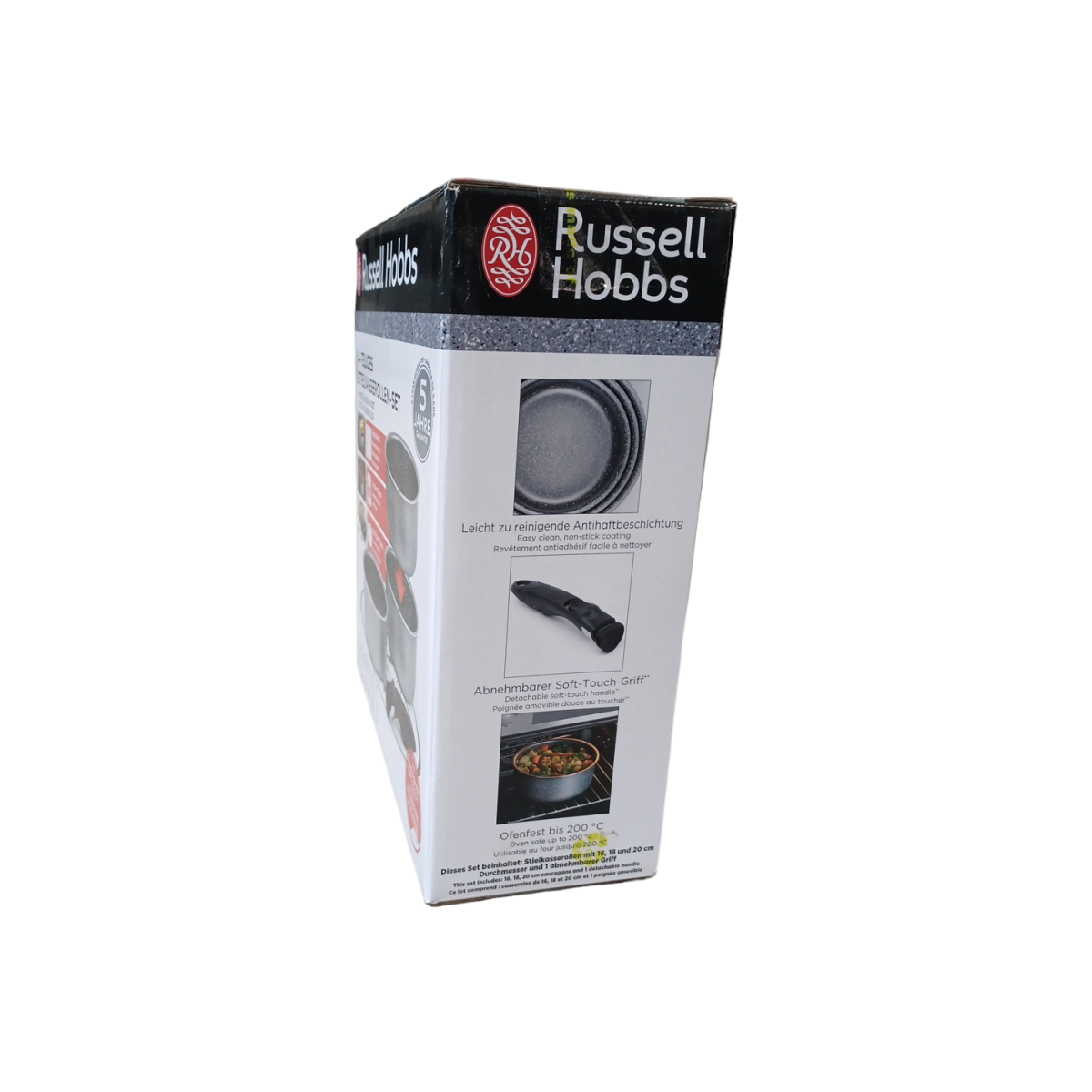 Russell Hobbs Kochtopf-/Bratpfannen-Set, mit abnehmbarem Griff - B-Ware