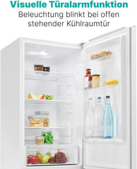 Bomann® Kühlgefrierkombination, 269 L Nutzinhalt - Kühlen: 198 L | Gefrieren: 71 L, Energiesparend, leise 39 dB, LED, wechselbarer Türanschlag, Höhe:180 x Breite: 55 x Tiefe: 55.8 cm - KG 184.1 weiß