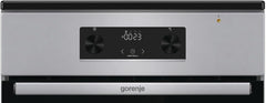 Gorenje GEIT5C61SPG Standherd mit Induktionskochfeld, 50 cm, 70 Liter,Silber, PerfectGrill, AirFry, FrozenBake, Pizza Mode 300°C, AquaClean, Made in Europe, inox