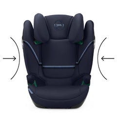CYBEX Gold Kindersitz Solution S2 i-Fix, Für Autos mit und ohne ISOFIX, 100 - 150 cm, Ab ca. 3 bis 12 Jahre (15 - 50 kg), Lava Grey