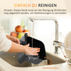 HOMCOM Heißluftfritteuse Airfryer fettarm schnelles Garen