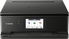 Canon PIXMA TS8750 Multifunktionsdrucker 3in1 (Tintenstrahl,Drucken, Kopieren, Scannen, A4, 10,8 cm Touch LCD, WLAN, Duplexdruck, 2 Papierzuführungen, 2 x 100 Blatt, 6 Separate Tinten) schwarz