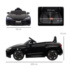 HOMCOM Kinder Elektroauto mit Fernbedienung & Musikfunktion