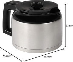 Melitta AromaFresh - Filterkaffeemaschine - mit Glaskanne - integriertes Mahlwerk - Timer Funktion - 10 Tassen - Pure Black