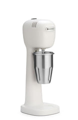 HENDI Milchshake Maker, Inkl. 2 Mixbechers (Edelstahl und Polykarbonat) und 4 austauschbaren Rührwerken, Drink mixer, Frappés, Getränkemixer, 230V/400W, 170x196x(H)490mm, Karamell