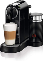 Nespresso De'Longhi EN267.BAE Citiz Kaffeemaschine mit Milchaufschäumer, Energiesparfunktion, 1710W, 1 Liter, 37.2 x 21.8 x 27.7 cm, Schwarz