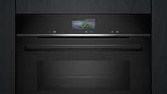 Siemens HB572ABS3, iQ300, Einbau-Backofen 60 x 60 cm, Air Fry, activeClean Pyrolyse Selbstreinung, LED-Touchbedienung, 3D Heißluft, Schnellaufheizung, cookControl10 Automatikprogramme, Edelstahl