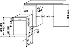 Bauknecht BUO 3O41 PLT X Unterbau-Geschirrspüler 60 cm /14 Maßgedecke /10 Standardprogramme und 1 Sensorprogramm/PowerClean/ActiveDry/Besteckschublade/Vollwasserschutz