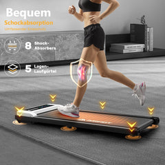 Laufband für Zuhause-AIRHOT, 2,5 PS Walking Pad, Untertisch-Laufband mit Fernbedienung und LED-Anzeige, maximale Geschwindigkeit von 6 km/h BZW. 12 km/h. Kompaktes Laufband für zuhause oder das Büro