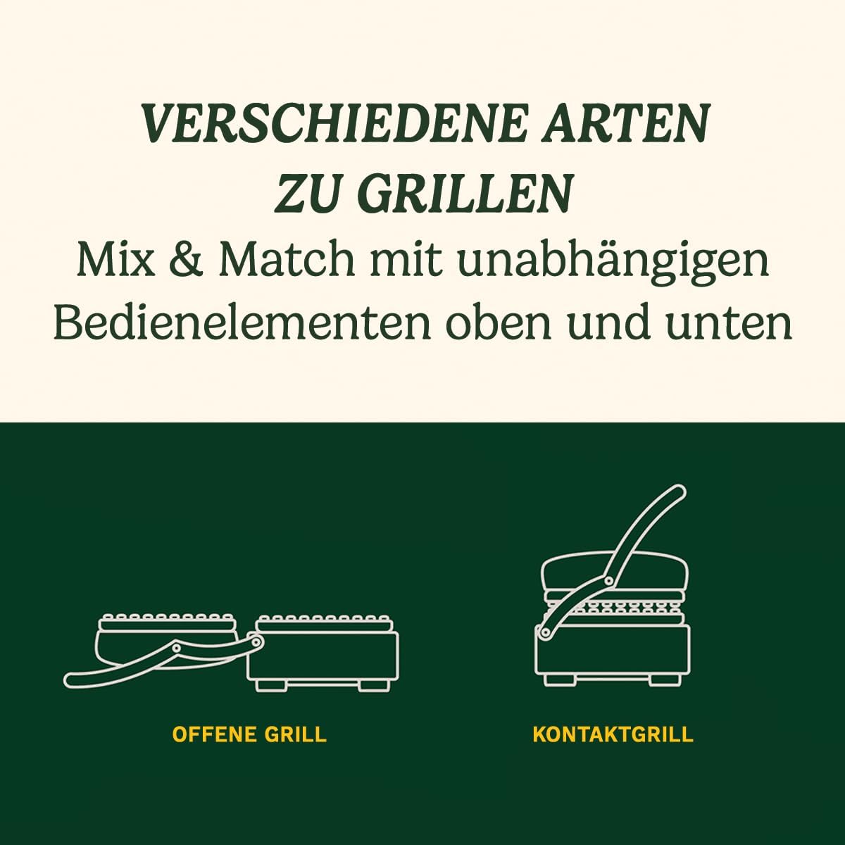 Cuisinart Hot Plate Entertaining Grill & Griddle | XL Elektrischer Plancha Grill, Teppanyaki Grillplatte für zu Hause | Antihaftbeschichtete abnehmbare Platte, 2-Zonen-Temperaturregelung bis zu 260°C