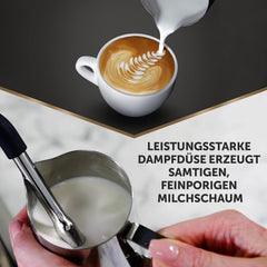Breville Barista Max Siebträgermaschine | Espressomaschine/Kaffeemaschine mit integriertem Mahlwerk und Milchaufschäumer| 2,8-l-Wasserbehälter | Italienische Pumpe mit 15 Bar | Edelstahl [VCF126X]