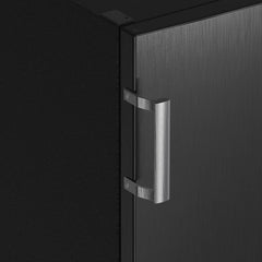 CHiQ FSD166NE4E Gefrierschrank 166 L, No Frost Technologie, Wechselbarer Türanschlag, Schwarzer Edelstahl, 144cm Höhe