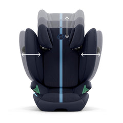 CYBEX Gold Kinder-Autositz Solution G i-Fix, Für Autos mit und ohne ISOFIX, Ab ca. 3 bis 12 Jahre (100 - 150 cm), Ab ca. 15 bis 50 kg, Lava Grey