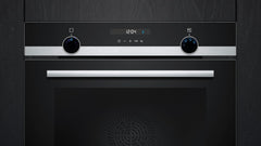 Siemens HB572ABS3, iQ300, Einbau-Backofen 60 x 60 cm, Air Fry, activeClean Pyrolyse Selbstreinung, LED-Touchbedienung, 3D Heißluft, Schnellaufheizung, cookControl10 Automatikprogramme, Edelstahl