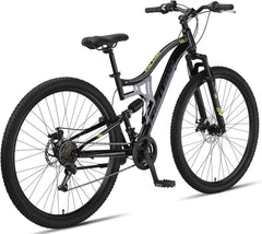 Chillaxx Bike Falcon Premium Mountainbike in 24,26,27.5 und 29 Zoll - Fahrrad für Jungen, Mädchen, Damen und Herren - Scheibenbremse- 21 Gang-Schaltung - Vollfederung